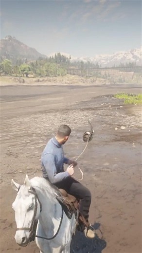 INSANE RDR2 Gameplay! EPIC WILD Escape as Outlaw DRAGS Hostage in CRAZY Police Chase #shorts #gaming