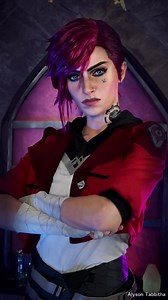 196K views · 17K reactions |  NEW COSPLAY⚠️ After I did Jinx sooo many of you asked me to do Vi, so here she is!❤ I really loved the show so I'm happy to keep doing more characters from it 來 This was first time styling an undercut type wig like this and I'm so happy with how it turned out! Wig/makeup by me. Costume from @cosplaysky Temporary tattoos from @yumisadamoto | Alyson Tabbitha | Facebook