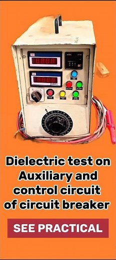 High Voltage Dielectric Test on Circuit Breaker Control Circuit #electrical #circuitbreaker