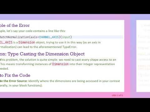 How to Fix the TypeError: unhashable type: 'Dimension' Error in Keras' ResNet 3D Architecture