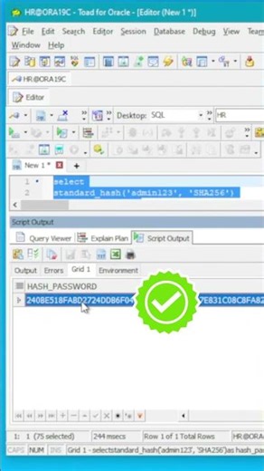 Never Store Sensitive Data in Plain Text 😳 (Oracle SQL Trick)