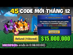 Summary of 45 Codes X2 Experience and Reset Latest Stat Index December in Blox Fruit | Roblox