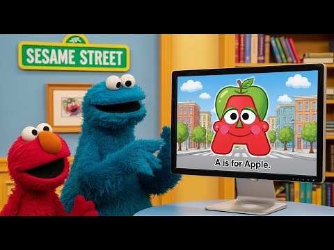 Learn Alphabet letters With Sesame Street Elmo & Cookie Monster | Elmo’s Abc World Learn ABC