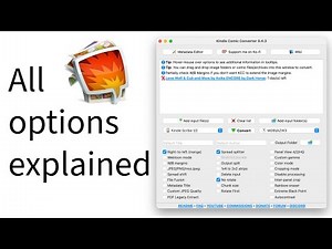 Every option in Kindle Comic Converter explained