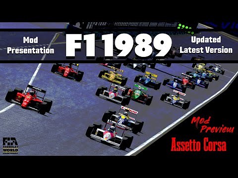 F1 1989 MOD SHOWCASE - UPDATED VERSION - Assetto Corsa (link)