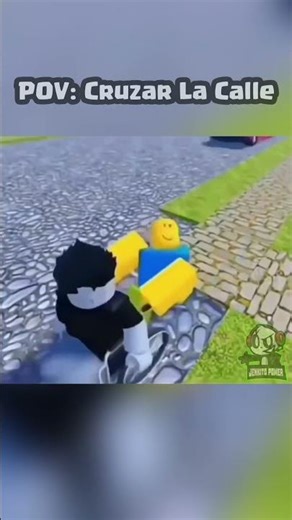 POV: CROSSING THE STREET (Spanish Parody) ROBLOX IN SPANISH #shorts #roblox