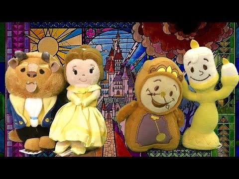 Beauty and the Beast Belle, Cogsworth, Lumiere and Beast Plush from Just Play