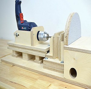 Drill Powered Disc Sander | Woodworking Tools