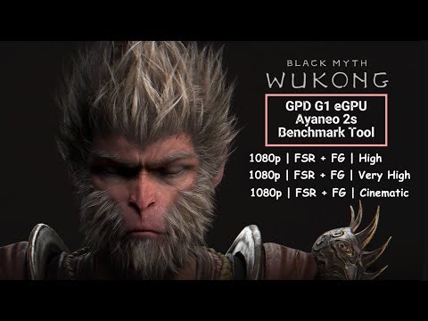 Black Myth Wukong | GPD G1 eGPU with Ayaneo 2s | Benchmark Tool