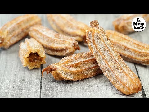 Churros Filled with Dulce de Leche
