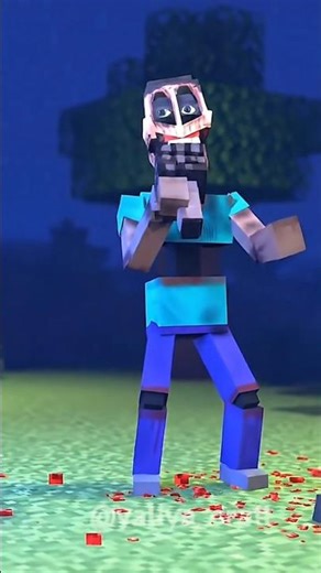 MIMICER Killed steve ☠️🪩 #minecraft #animation #memes #minecraftmemes #trolledit #minecraftmeme