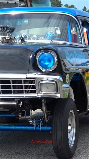 Old-School Racing - 1956 Chevy Gasser Revs Up the Drag Racing Action 🏁 | Automotocha9l