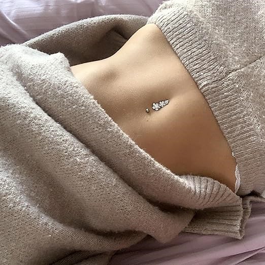 Belly button ring sterling silver 