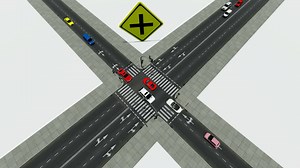 Download Animation video learning traffic signs at intersections for free