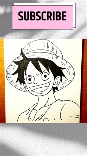 how to draw Luffy step by step #drawing