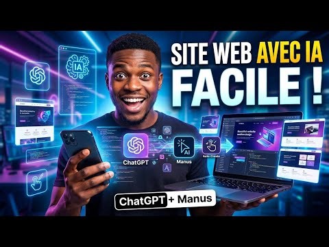 Comment Créer un Site Web Professionnel avec l'IA - ChatGPT + Manus #IA #tutorial #viraltiktok