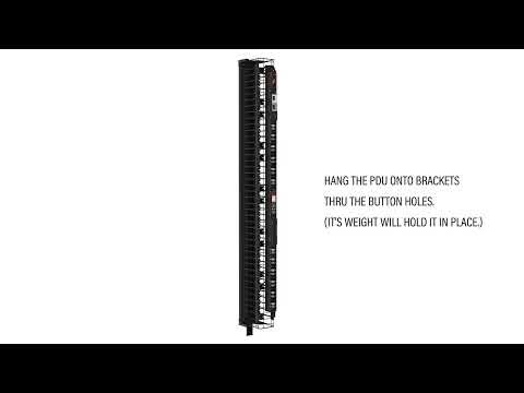 Tool-less PDU Cage-Mount Brackets | Mighty Mo 20 Rack Vertical Cable Managers | Legrand