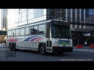 NEW JERSEY BUS ACTION NEAR THE PORT AUTHORITY BUS TERMINAL PABT JAN 2017
