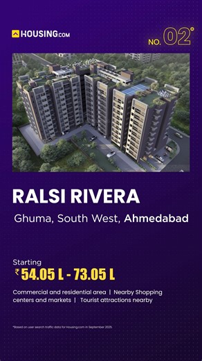 Discover the Top 5 real estate projects in Ahmedabad handpicked for December. Featuring developments across prime locations with excellent connectivity, modern planning, and lifestyle amenities, these projects reflect the city’s rapid growth. Whether you’re buying your first home or exploring smart investment options, this curated list highlights projects shaping Ahmedabad’s future. | Housing.com
