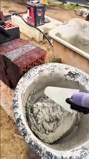 The fastest way to install hollow bricks to create a thermal insulation lining wall #construction