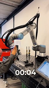Programming welding in 111 seconds 🌪️ Stainless steel TIG welding by WeCobot . Did we mention it was done in 111 seconds? That’s some speedy welding for ya! 💥 #robotics #automation #welding | Universal Robots