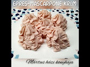 TORTAKRÉM - Epres-mascarpone