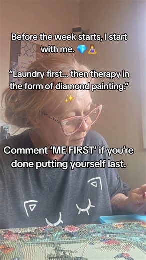 Sunday reset mode 💎 Laundry done, mindset strong, peace restored.#SundayReset #DiamondPainting