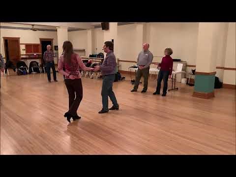 Round Dancing - Slow 2 Step - Left Turn with Inside Roll Demonstration