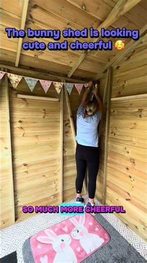 Building the bunny shed. Day 6 🐰🏡✨ #rabbitshed #rabbits #rabbitcare #bunnyshed #bunny