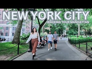 [4K Walking Tour ] - The Battery Park NYC - New York City - USA