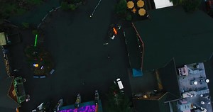 Download Aerial Drone Shot of Oregon Zoo And People Walking in 4K for free