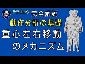 【完全解説】動作分析の基礎 重心左右移動のメカニズム この動画では、重心の左右移動のメカニズムについて、イラストやアニメーションを多用し解説しているので、どなたでも理解しやすい内容となっています。