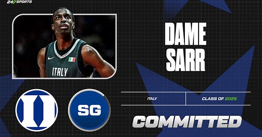 Five-star international prospect Dame Sarr commits to Duke