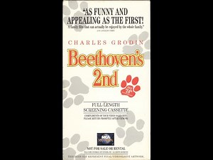 Opening to Beethoven's 2nd 1994 Screener VHS