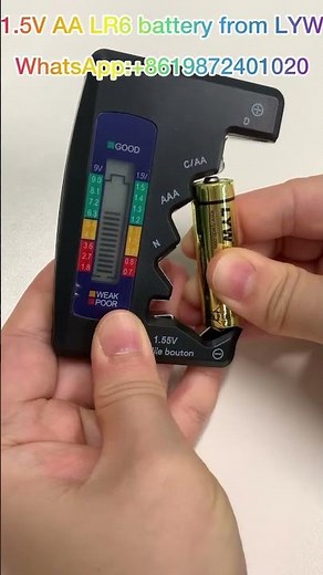 🔋🔋🔋1.5V LR6 AA alkaline battery, how customer test our battery’s Voltage？