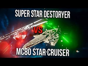 SUPER STAR DESTROYER VS LIBERTY STAR CRUISERs x3 (SPACE ENGINEERS BATTLE)