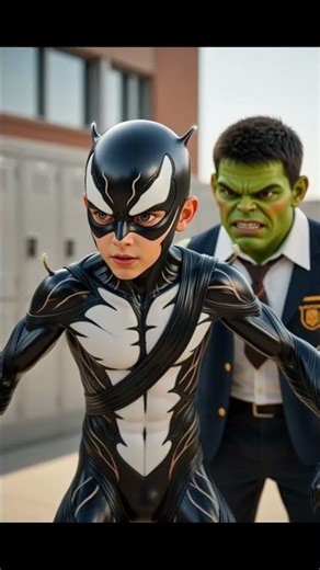 Hulk vs Venom at School Playground 💥