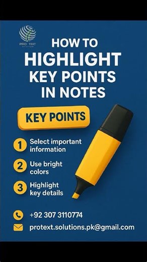 How to Highlight Key Points in Notes | Study Tips for Students 2025