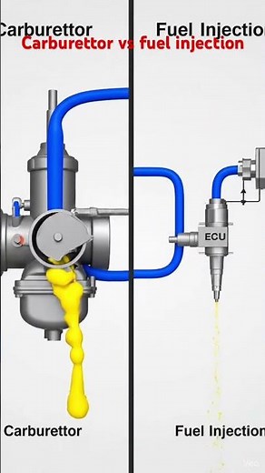 Carburettor vs Fuel Injection | Bike Engine Fuel System Explained #motorlife #powersports #torque