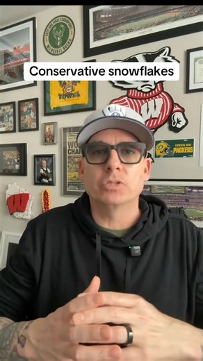 58K views · 2.6K reactions | Conservative snowflakes convincing young men they’re tough because they’re not liberal #democrat #li | Thedarkleft | Facebook