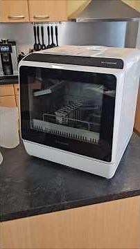 Mini Spülmaschine, BLITZHOME Mini Geschirrspüler mit 5L Wassertank oder Wasseranschluss – SHORT