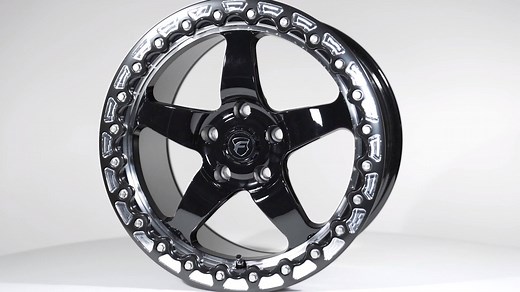 Forgestar is proud to release the 17" and 18" Forgestar D5 Drag Wheel. The D5 is the worlds first rotary forged beadlock drag wheel in the market. We designed and engineered the D5 with our lightweight rotary forged technology which results in a higher load rating and ultimate weight savings. Available in both beadlock and non beadlock options. Features: Rotary forged construction I beam spoke machining optimization 6061 scalloped beadlock ring Big brake clearance Bead knurling #forgestar #beadl