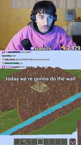 Building Shiganshina Wall in Minecraft