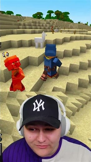 cred ca s-a prins ca eram villager... #minecraft