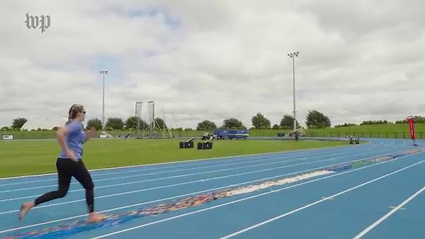 Woman sets world record for barefoot sprint on Lego bricks