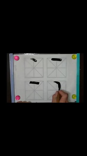 １本の筆で４つの書体#手書き#フリーハンド#レタリング#楷書#丸ゴシック#角ゴシック#明朝体#おうち時間チャレンジ