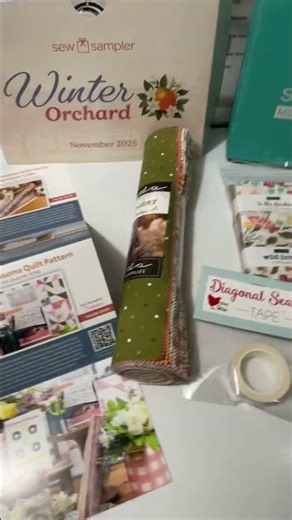 Sew Sampler November 2025 and Mini Charm Pack Club November 2025. I love everything! Box & Charms.