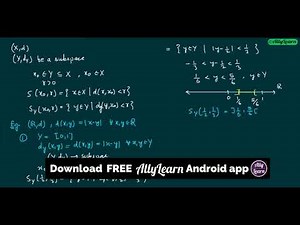 31. Topology of a Metric Space - Introduction to subspace