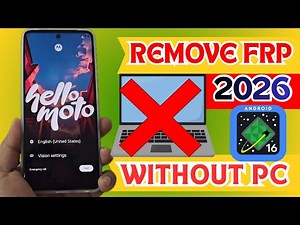 NO PC 2026 Motorola Frp Bypass Android 16 New FRP, Remove Google Account | FRP Unlock Without pc