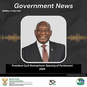 [Listen] President Cyril Ramaphosa delivers a speech at opening of South Africa’s new parliament in Cape Town yesterday 18 July: https://soundcloud.com/governmentza/19-july-2024-midday-news-bulletin | South African Government